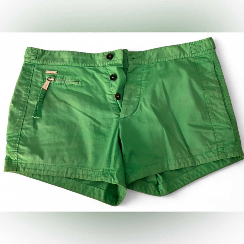 DSQUARED2 Vintage Green Denim Jean Shorts Men's Italy 44 US 34 Distressed Design